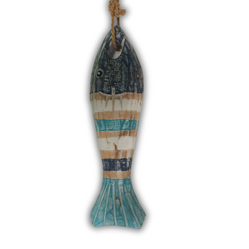 Wooden Fish Hanging on Rope