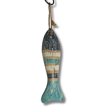 Wooden Fish Hanging on Rope