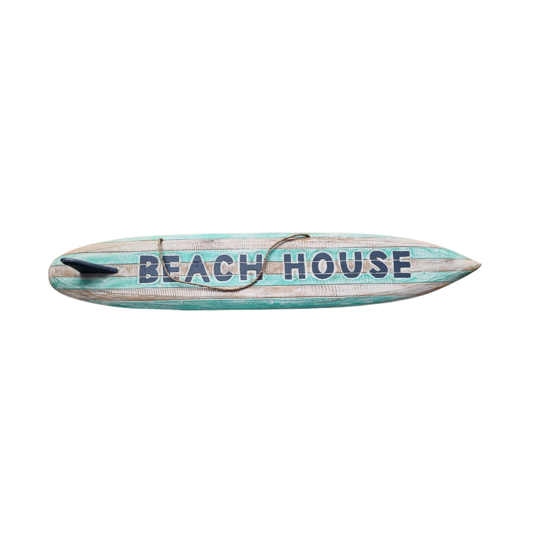 Beach House Surf Board Sign