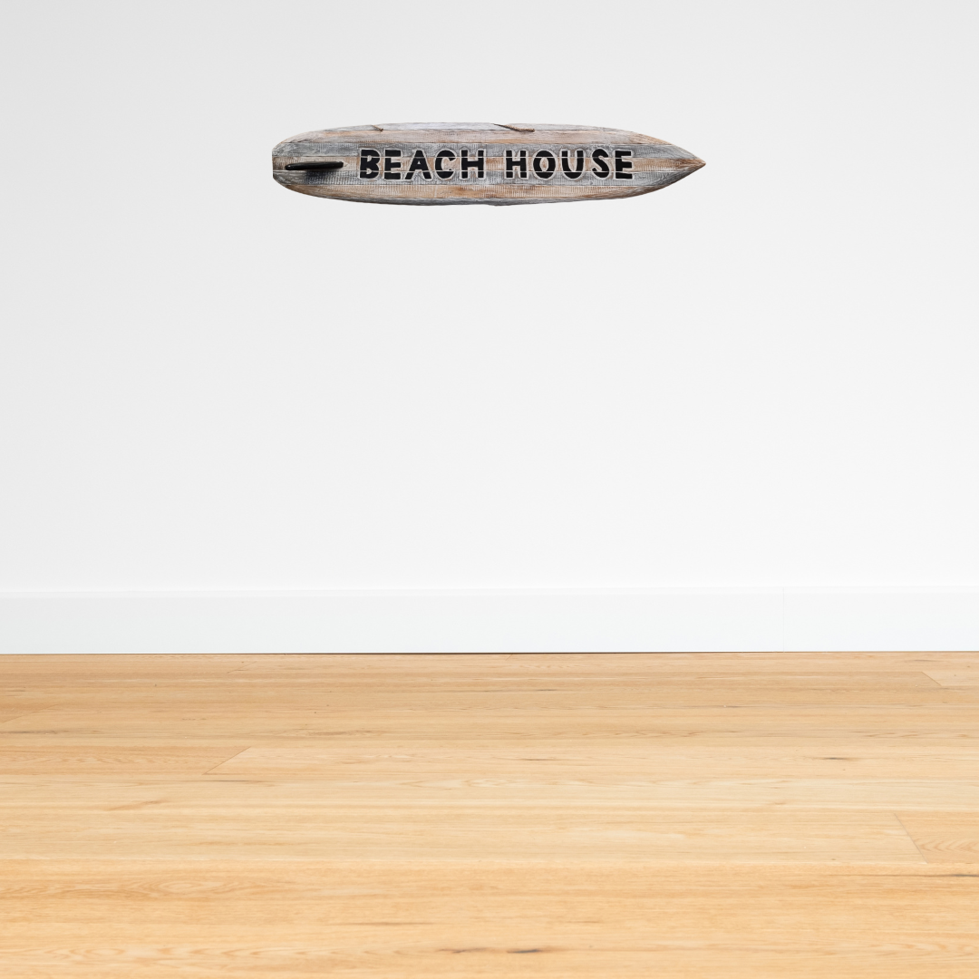 Beach House Surf Board Sign