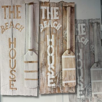 The Beach House Wooden Sign