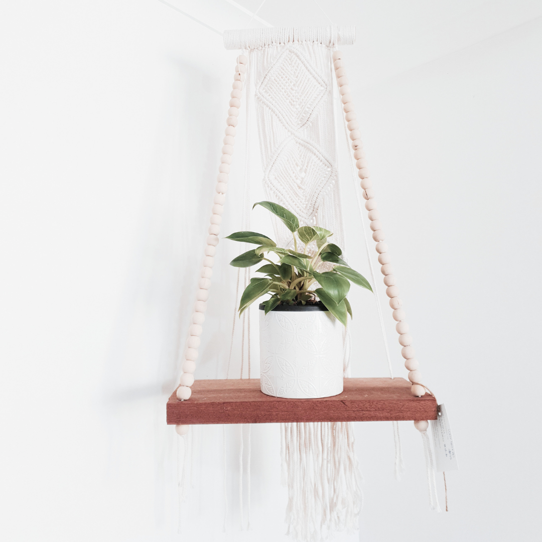 hanging plant shelf  