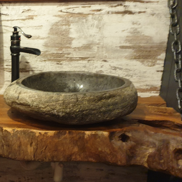 Natural River Stone Basin