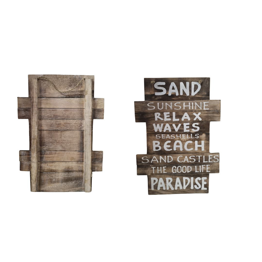 Coastal Beach House Wall Sign