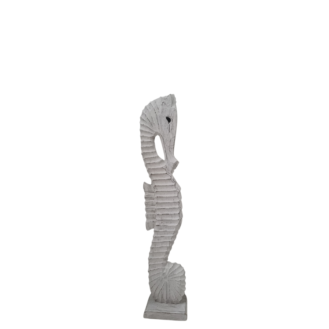 Seahorse Wooden Carved Statue