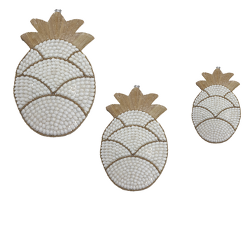 Tropical Pineapple Shell Wall Art