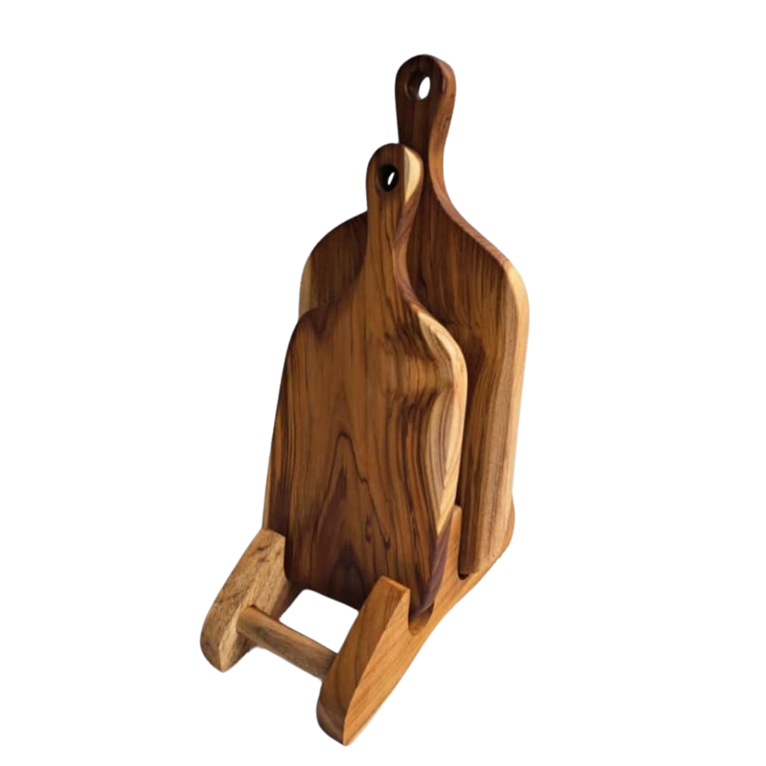 Cutting Board Holder Solid Wood