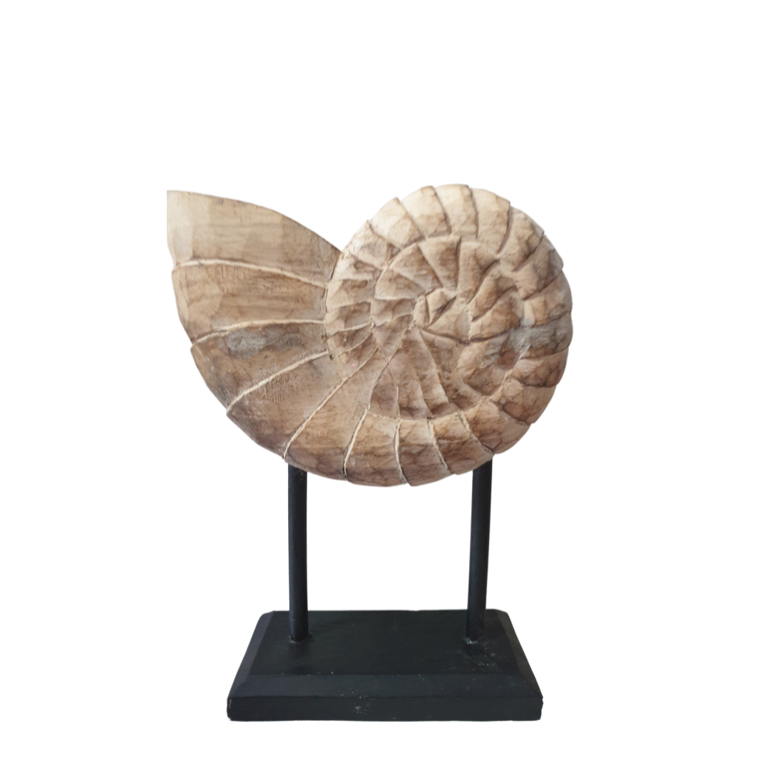 Coastal Decor Shell Design On Stand Medium