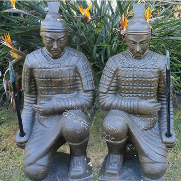 China Warrior's Garden Statues