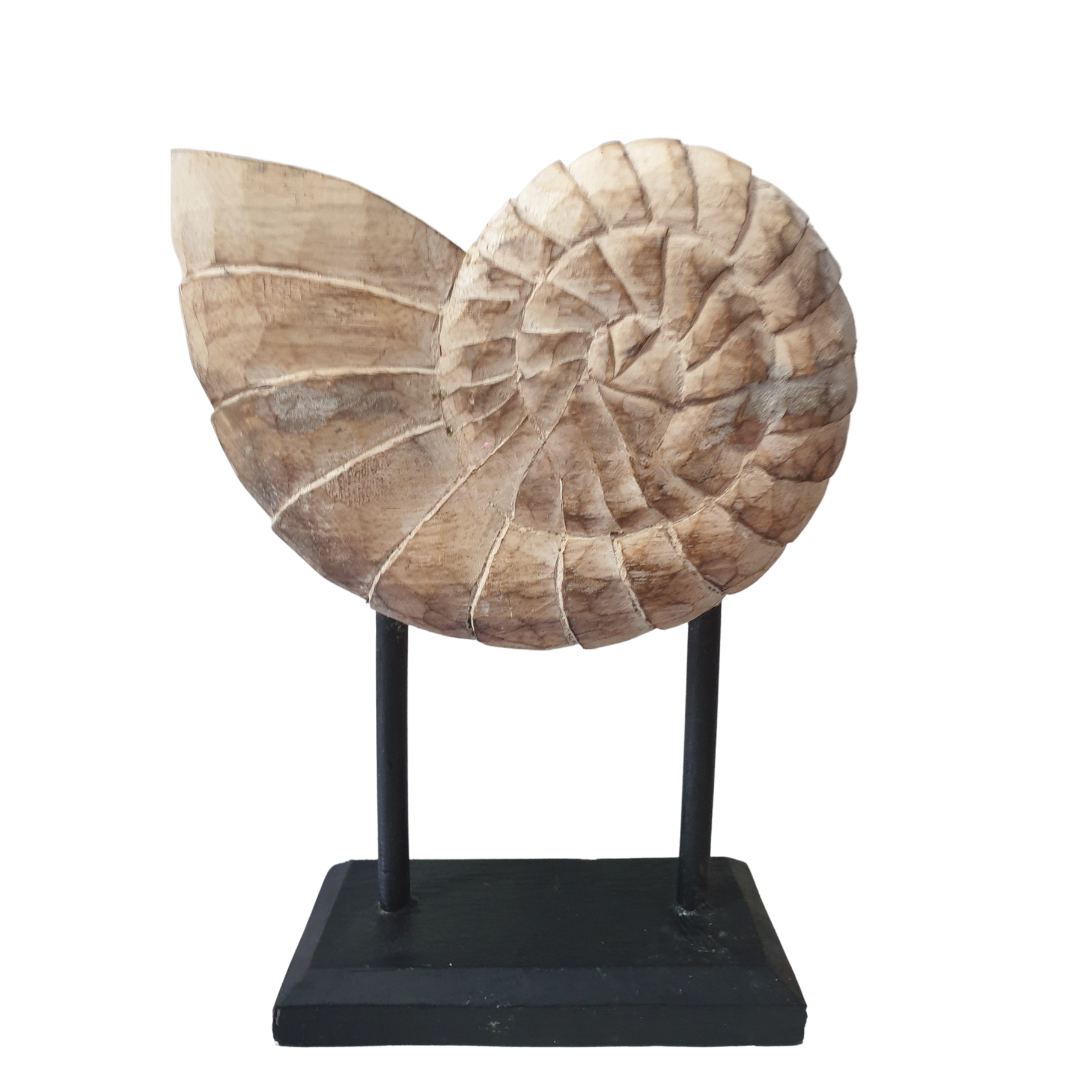 Coastal Decor Shell Design On Stand Large