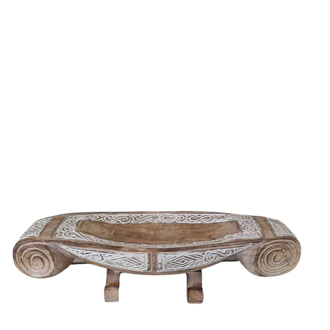 Singita wood boat  bowl