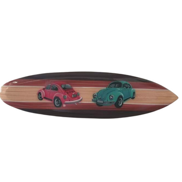 Surfboard Wall Art 60's VW Beetle