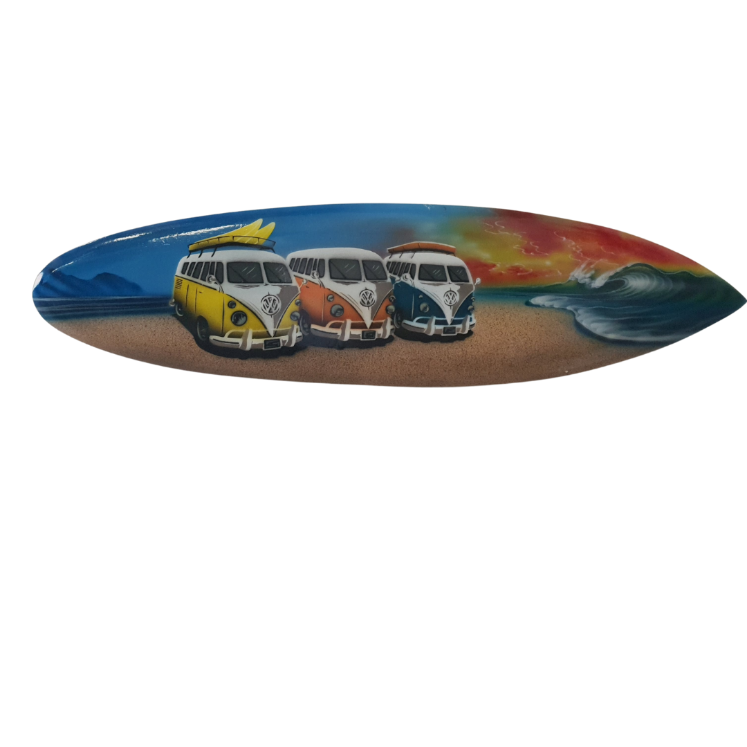 Surfboard Wall Art VW Kombi Style