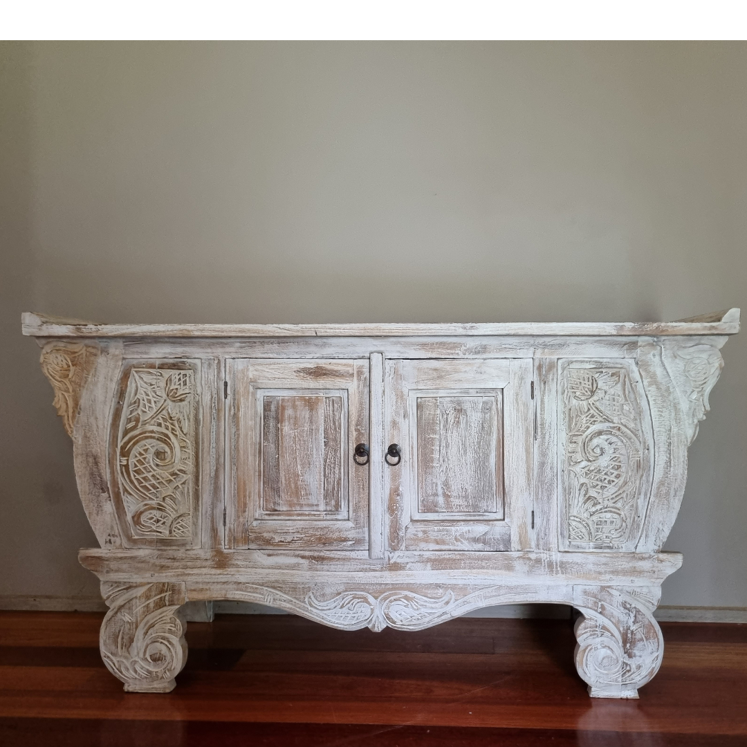 Hallway Table Balinese Carved Design 