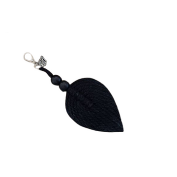 Macrame Leaf Key Ring or Hand Bag Décor