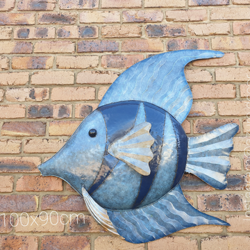 Blue Angel Fish Metal Craft