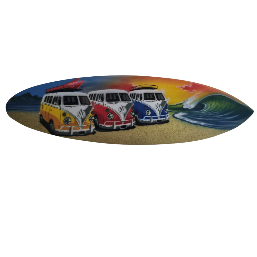 Surfboard Wall Art VW Kombi Style