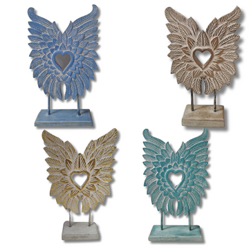 Decorative Angel Wings On A Stand