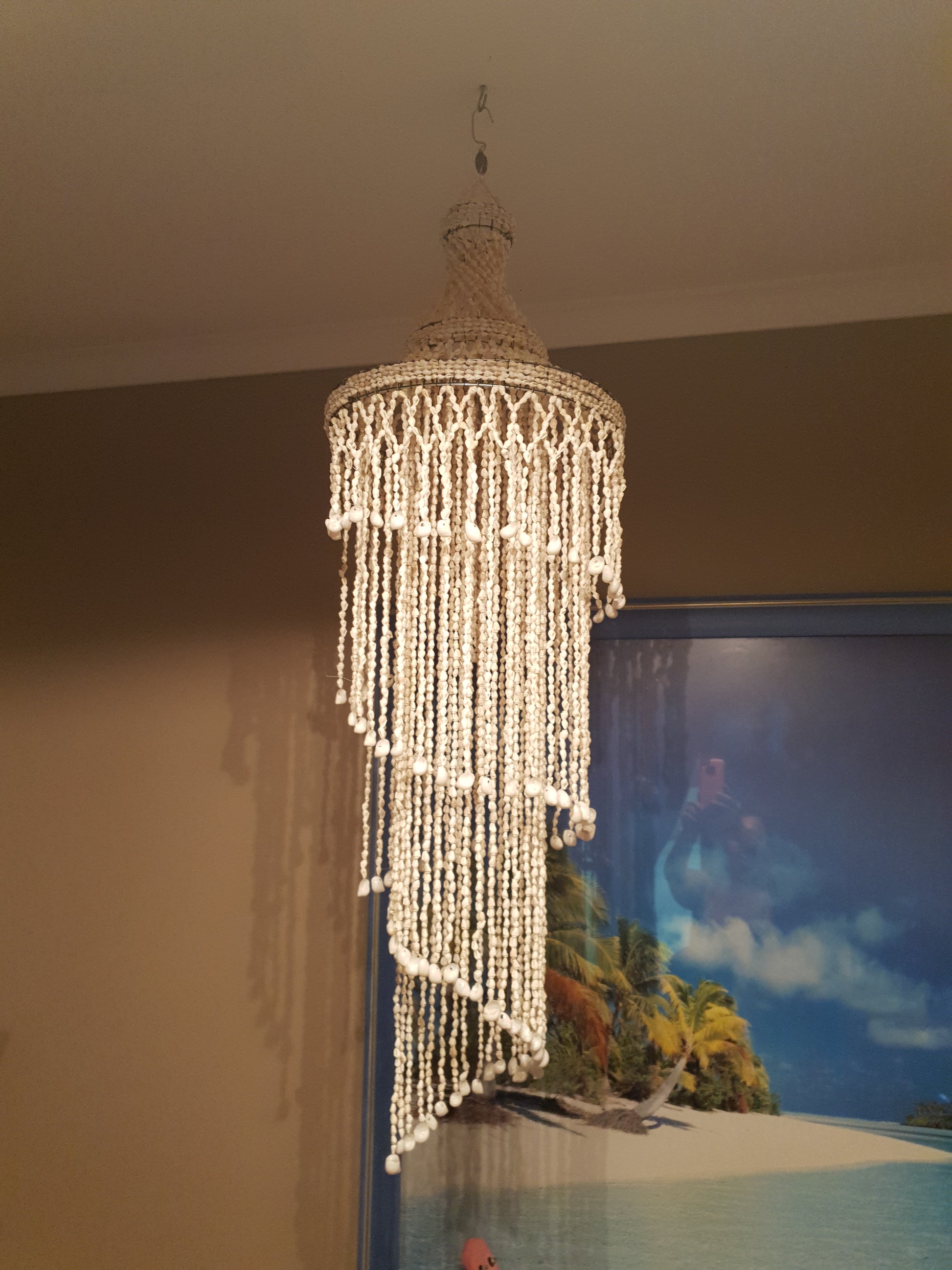 Shell Chandelier Spiral Design