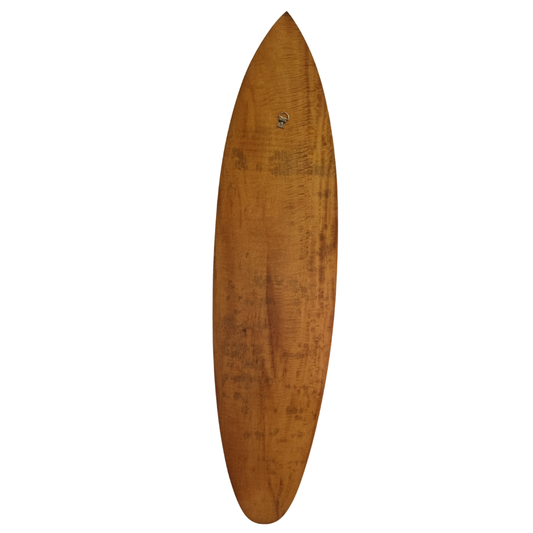 Hibiscus Flower Surf Board Art Back View