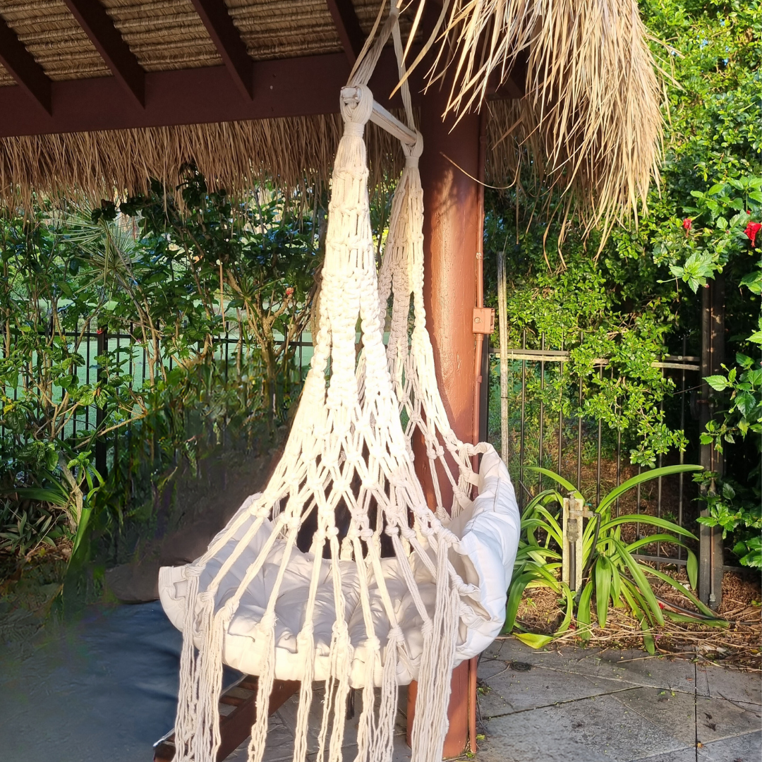 Boho Macrame Adult Hammock Chair 