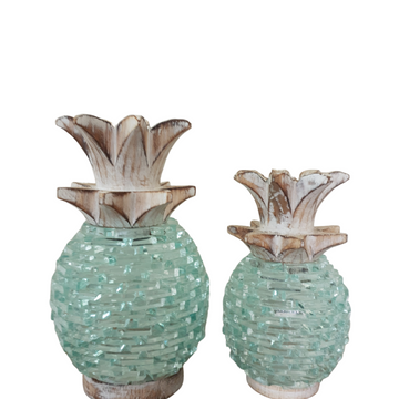 Glass Pineapple Boho Décor