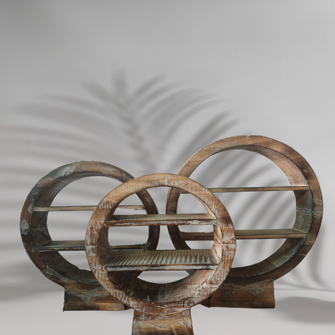 Circular Console Table Décor set