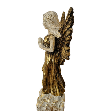 Angel Statues Gold Wash Finish