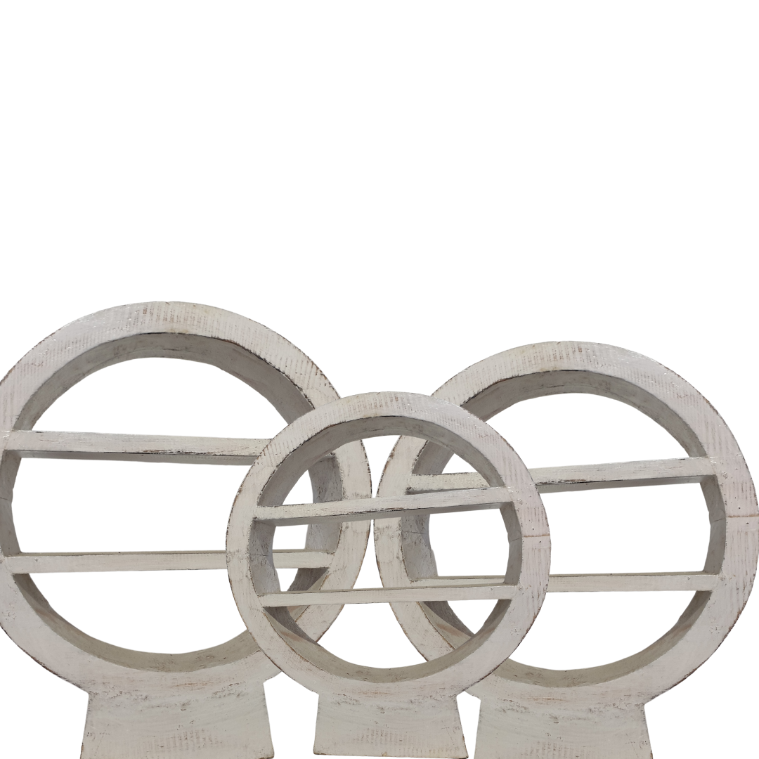 Circular Console Table Décor set 