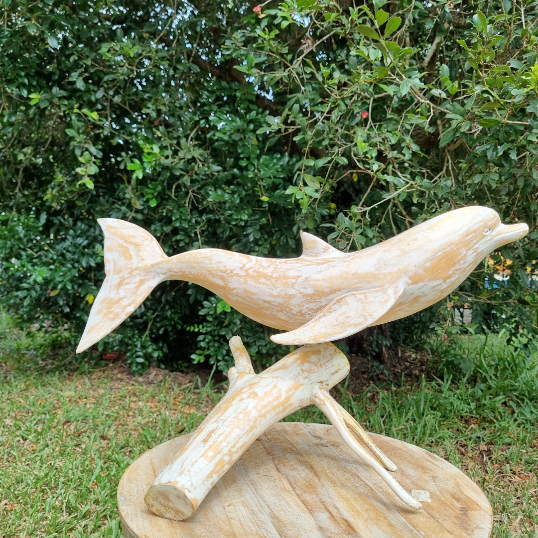 Dolphine Carving on Stand