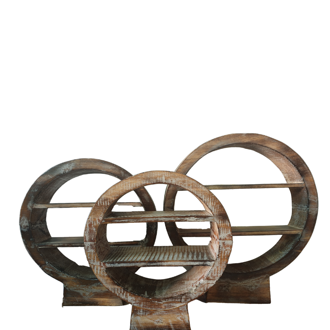 Circular Console Table Décor set 