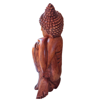 Resting Buddha Solid Wood Carving