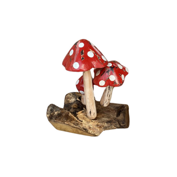 Red Top Mushroom Carving