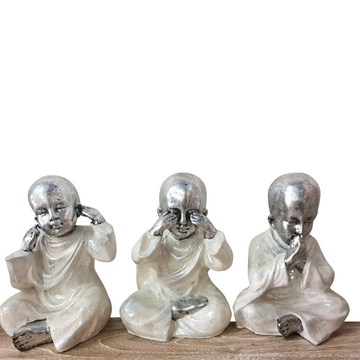 Three Wise Buddha Statues