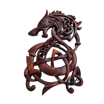 Dragon Sculpture Wooden Wall Art