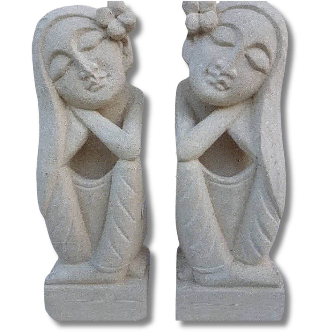 Balinese Limestone Dreamtime Couple