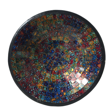 Multi Coloured Mosaic Bowl