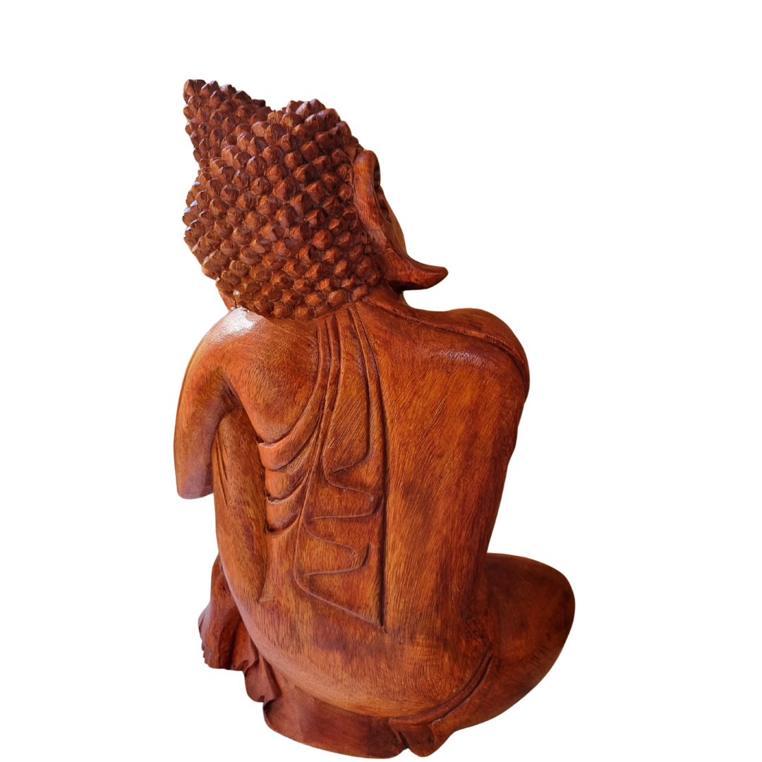 Resting Buddha Solid Wood Carving