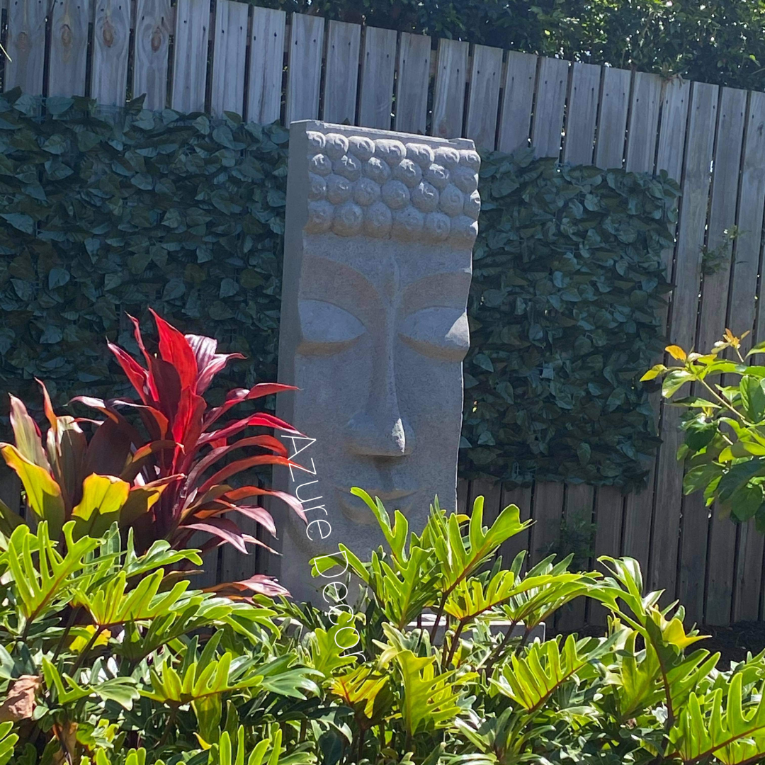 Buddha set in a garden