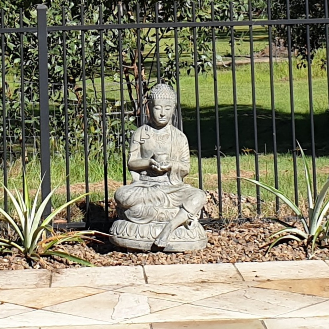 Garden Buddha Statue Offering