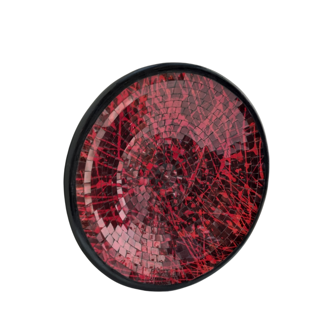 Crimson Blaze Mosaic Bowl