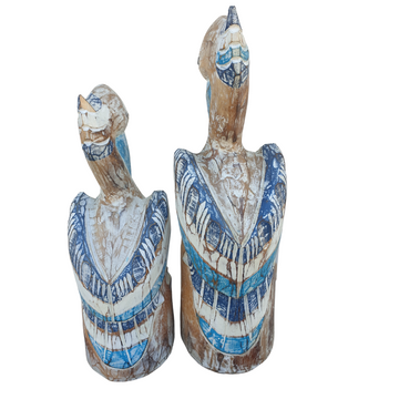 Pelican Statues Wooden Decor