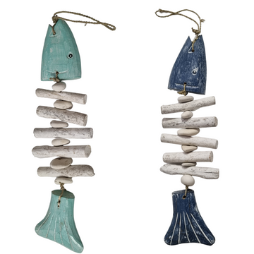 Nautical Wooden Driftwood Fish Bone Hanging