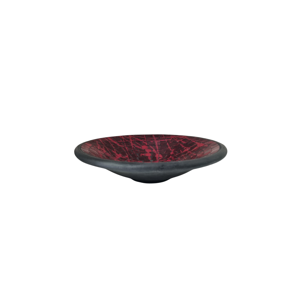 Crimson Blaze Mosaic Bowl