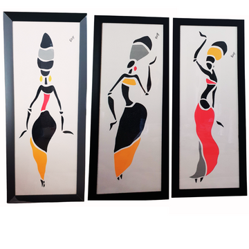 Stylish Silhouette Canvas Paintings