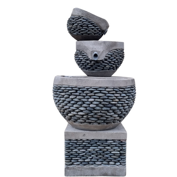 Pebble Style Cascading Water Feature