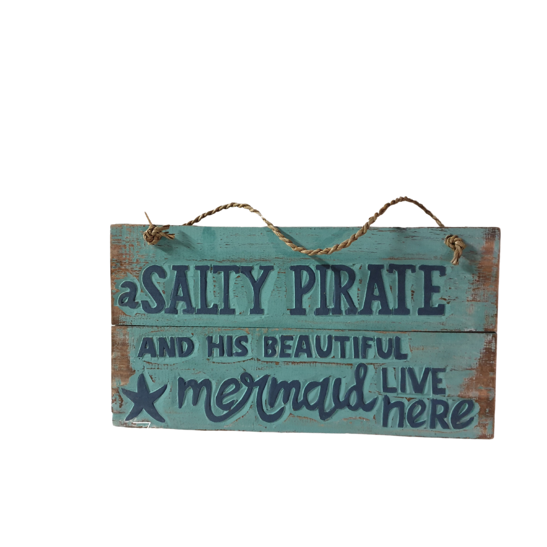 Salty Pirate Wall Plaque