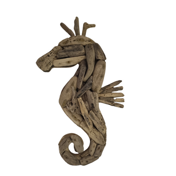 Rustic Driftwood Seahorse Hanging