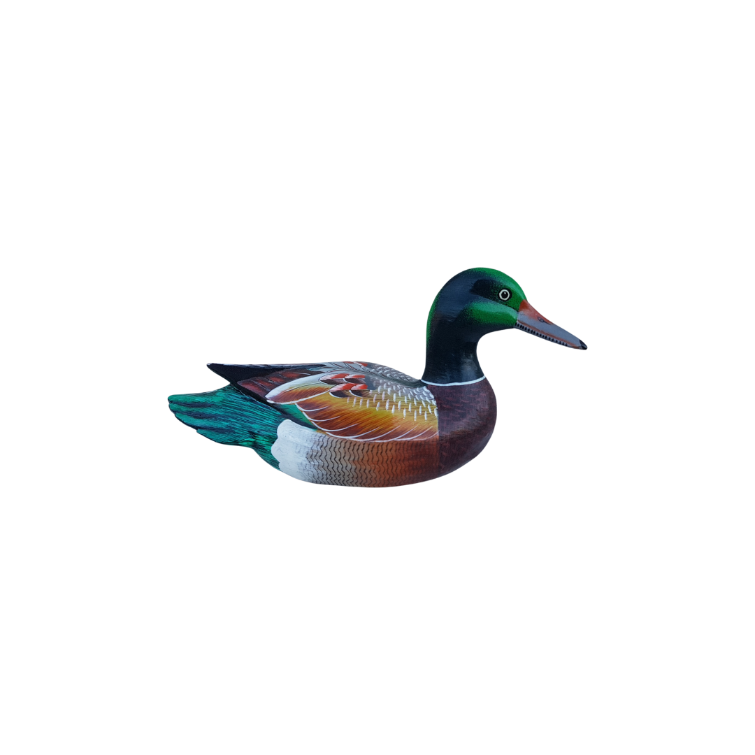 Wild Duck Wooden Carving