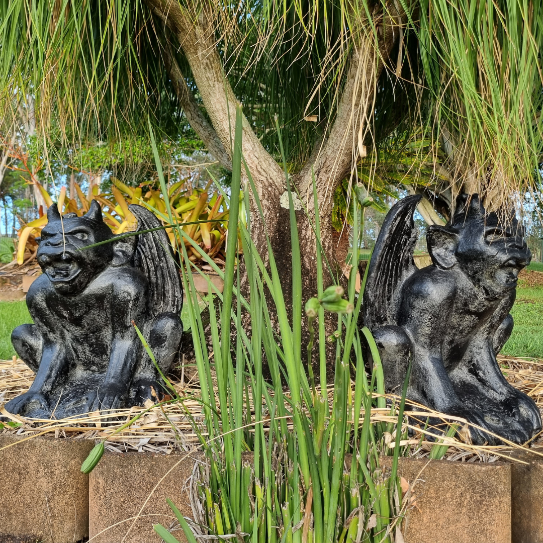 Gargoyle Garden Statues Rustic Style